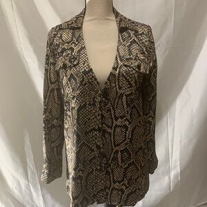 MOSSMAN The venomous shirt black and tan print size 2